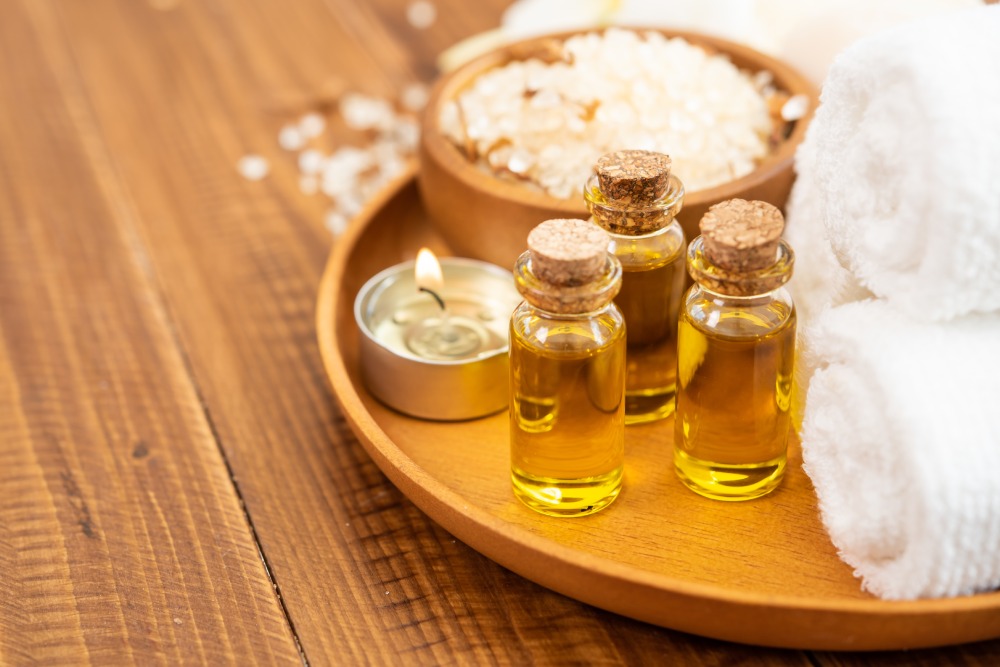 Salt and Oils For Massage